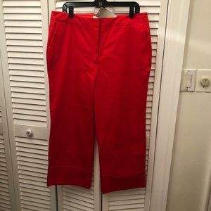 Boden Red Wide Leg Pants